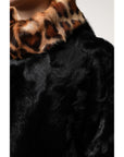 Dolce & Gabbana Black Lamb Fur Short Women Coat Jacket