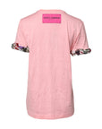 Dolce & Gabbana Pink Logo Print Cotton Crew Neck Tee T-shirt