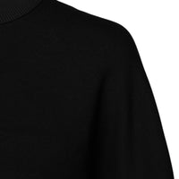 Dolce & Gabbana Black Cotton Crew Neck Sweatshirt Sweater