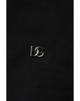 Dolce & Gabbana Black Cotton Crew Neck Sweatshirt Sweater