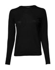 Dolce & Gabbana Black Wool Knit Crew Neck Pullover Sweater