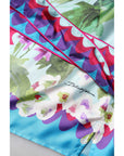Dolce & Gabbana Multicolor Floral Collared Short Sleeve Top