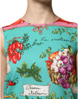 Dolce & Gabbana Multicolor Floral Silk Sleeveless Tank Top