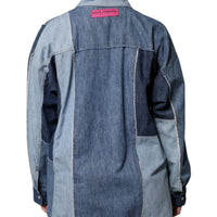 Dolce & Gabbana Blue Cotton Button Up Collared Long Sleeve Top
