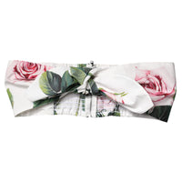 Dolce & Gabbana White Floral Print Cropped Bustier Corset Top