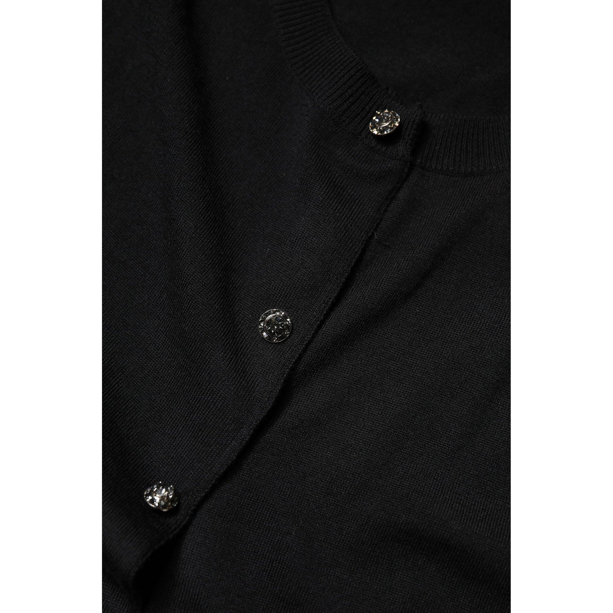 Dolce & Gabbana Black Button Down Short Sleeve Blouse Top