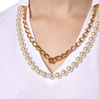 Dolce & Gabbana White Necklace Cotton Short Sleeve T-shirt