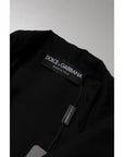 Dolce & Gabbana Black Silk Sheer Long Sleeves Blouse Top