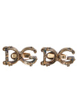 Dolce & Gabbana Gold Tone 925 Sterling Silver DG Logo Accessory Cufflink