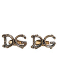 Dolce & Gabbana Gold Tone 925 Sterling Silver DG Logo Accessory Cufflink