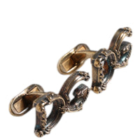 Dolce & Gabbana Gold Tone 925 Sterling Silver DG Logo Accessory Cufflink