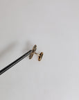 Dolce & Gabbana Gold Tone 925 Sterling Silver DG Logo Accessory Cufflink
