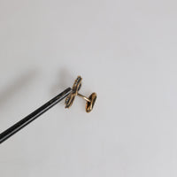 Dolce & Gabbana Gold Tone 925 Sterling Silver DG Logo Accessory Cufflink