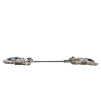Dolce & Gabbana 925 Sterling Silver Crystals Collar Brooch Accessory Pin