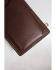Dolce & Gabbana Brown Leather Neck Strap Cross Body Sling Bag