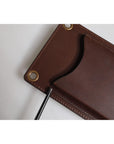 Dolce & Gabbana Brown Leather Neck Strap Cross Body Sling Bag
