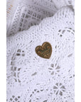 Dolce & Gabbana White Cordonetto Lace Beatrice Tote Shopping Bag