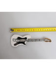 Dolce & Gabbana Gold Brass Logo Beaded Guitar Pin Brooch