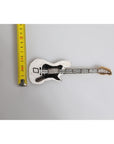 Dolce & Gabbana Gold Brass Logo Beaded Guitar Pin Brooch