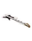 Dolce & Gabbana Gold Brass Logo Beaded Guitar Pin Brooch