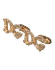 Dolce & Gabbana Gold Tone 925 Sterling Silver DG Logo Cufflink