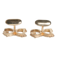 Dolce & Gabbana Gold Tone 925 Sterling Silver DG Logo Cufflink