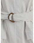 Fendi Striped Shirt Jacket