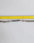 Dolce & Gabbana Silver Tone Chain Lobster Clasp Logo Gray Pearls Bracelet