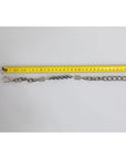 Dolce & Gabbana Silver Tone Chain Lobster Clasp Logo Gray Pearls Bracelet