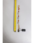 Dolce & Gabbana Multicolor Gold Tone Brass Chain DG Logo Dice Bracelet