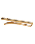 Dolce & Gabbana Gold Tone Brass Logo Branded Tie Clip Bar