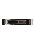 Dolce & Gabbana Silver Tone Brass Logo Branded Tie Clip Bar