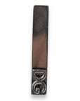Dolce & Gabbana Silver Tone Brass Logo Branded Tie Clip Bar