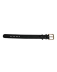 Dolce & Gabbana Black Exotic Leather Gold Tone Metal Buckle Armband
