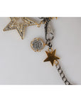 Dolce & Gabbana Silver Gold Brass Embellished Waist Chain Belt