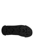 Dolce & Gabbana Black Logo Lace Up Low Top NS1 Sneakers Shoes