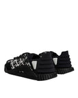 Dolce & Gabbana Black Logo Lace Up Low Top NS1 Sneakers Shoes