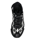 Dolce & Gabbana Black Logo Lace Up Low Top NS1 Sneakers Shoes