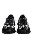 Dolce & Gabbana Black Logo Lace Up Low Top NS1 Sneakers Shoes