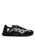 Dolce & Gabbana Black Logo Lace Up Low Top NS1 Sneakers Shoes