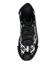 Dolce & Gabbana Black Logo Lace Up Low Top NS1 Sneakers Shoes
