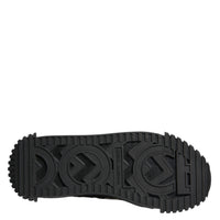 Dolce & Gabbana Black Logo Lace Up Low Top NS1 Sneakers Shoes