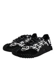 Dolce & Gabbana Black Logo Lace Up Low Top NS1 Sneakers Shoes