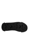 Dolce & Gabbana Black Logo Lace Up Low Top NS1 Sneakers Shoes