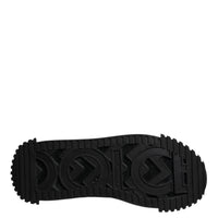 Dolce & Gabbana Black Logo Lace Up Low Top NS1 Sneakers Shoes