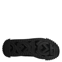 Dolce & Gabbana Black Logo Lace Up Low Top NS1 Sneakers Shoes