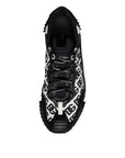 Dolce & Gabbana Black Logo Lace Up Low Top NS1 Sneakers Shoes