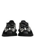 Dolce & Gabbana Black Logo Lace Up Low Top NS1 Sneakers Shoes
