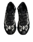Dolce & Gabbana Black Logo Lace Up Low Top NS1 Sneakers Shoes