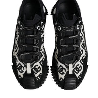 Dolce & Gabbana Black Logo Lace Up Low Top NS1 Sneakers Shoes